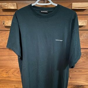Balenciaga Small Logo Tee Dark Green (RARE)